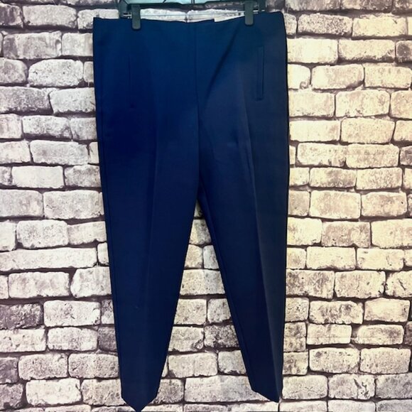 Chico's Pants - Chico's NWT Navy So Slimming Juliet Slim Leg Ankle Pants Dress Pants Size L/14